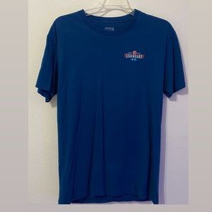 blue captain america tee